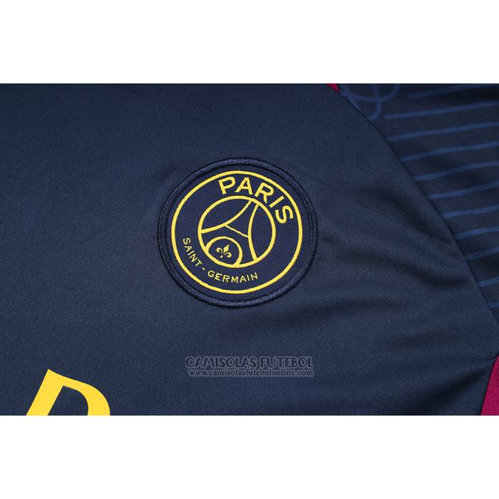 Fato de Treino Paris Saint-Germain Manga Curta 2023-2024 Azul - Calcas Curta